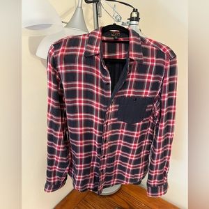 CPO Provisions Classic Red/Black Plaid Shirt Med Weight